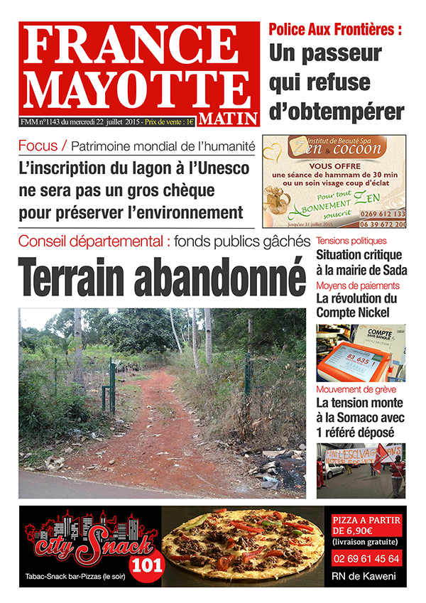 France Mayotte Mercredi 22 juillet 2015