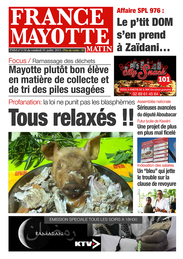 France Mayotte Vendredi 10 juillet 2015