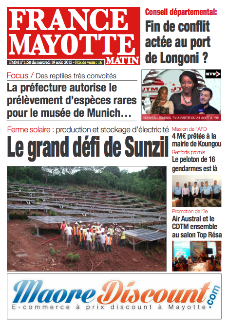 France Mayotte Mercredi 19 août 2015