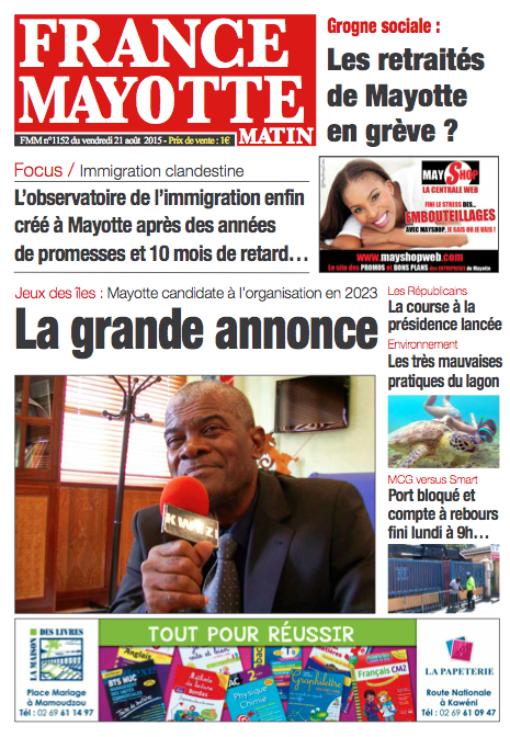 France Mayotte Vendredi 21 août 2015