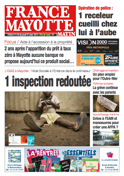 France Mayotte Jeudi 27 août 2015