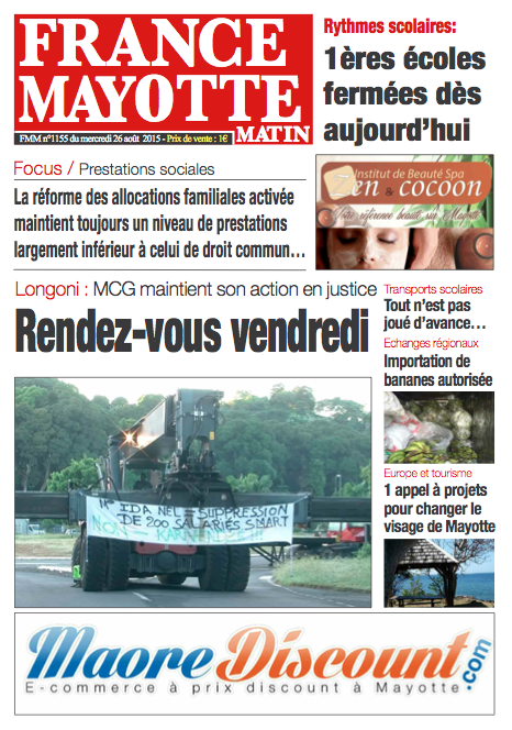 France Mayotte Mercredi 26 août 2015