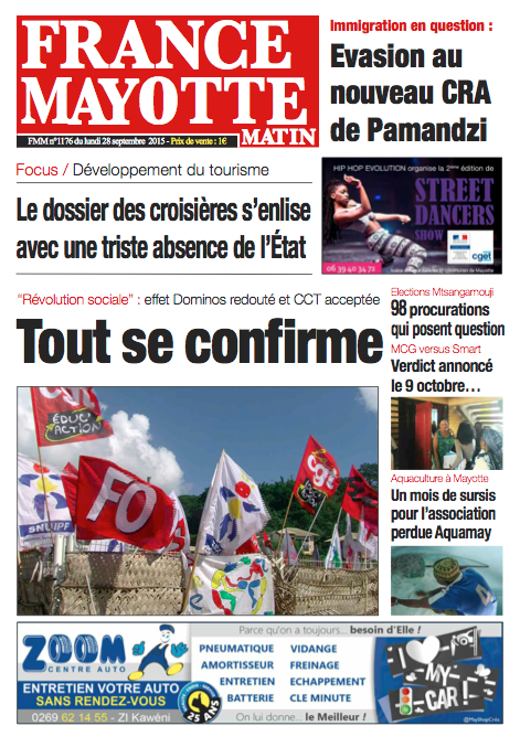 France Mayotte Lundi 28 septembre 2015