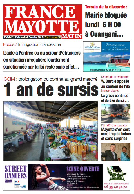 France Mayotte Vendredi 2 octobre 2015