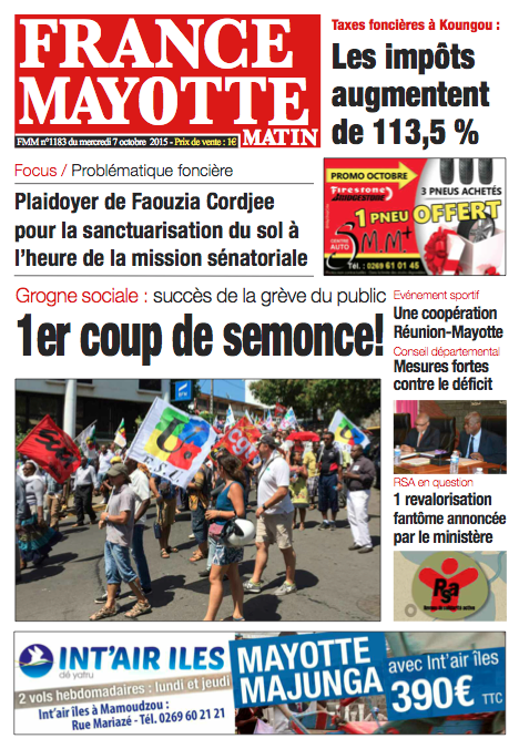 France Mayotte Mercredi 7 octobre 2015