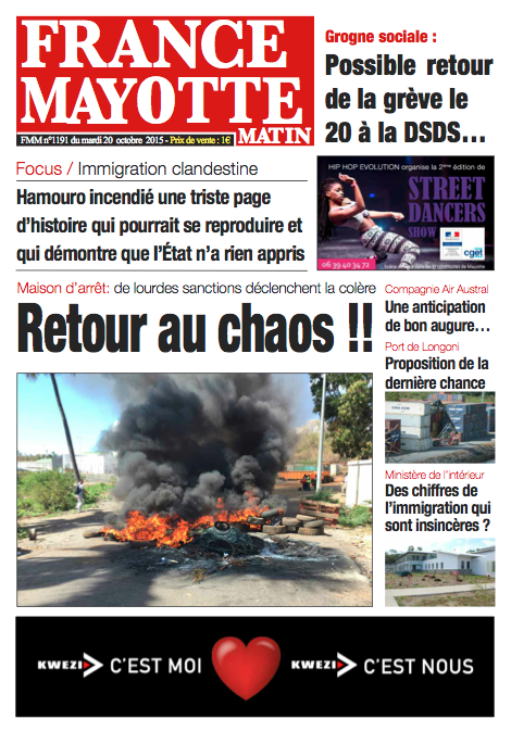 France Mayotte Mardi 20 octobre 2015