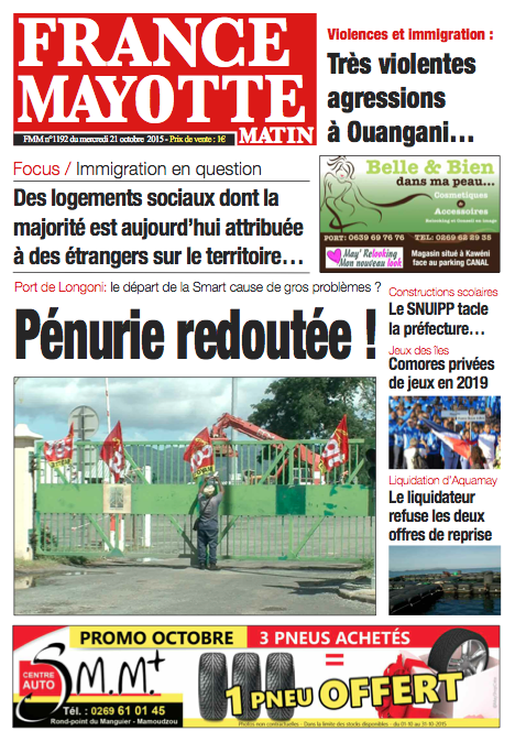 France Mayotte Mercredi 21 octobre 2015