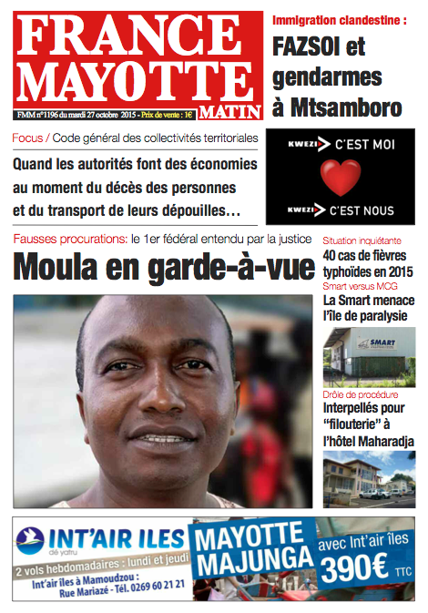 France Mayotte Mardi 27 octobre 2015