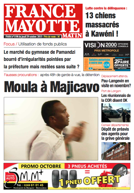 France Mayotte Jeudi 29 octobre 2015