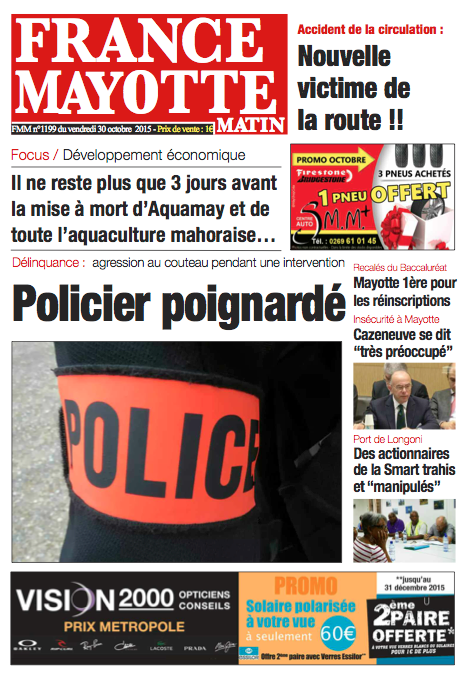 France Mayotte Vendredi 30 octobre 2015