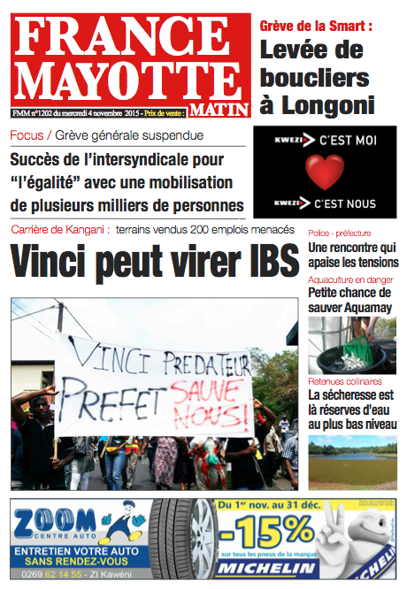 France Mayotte Mercredi 4 novembre 2015