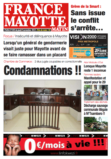 France Mayotte Jeudi 5 novembre 2015