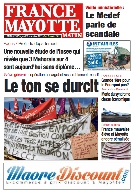 France Mayotte Jeudi 12 novembre 2015