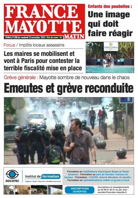 France Mayotte Vendredi 13 novembre 2015