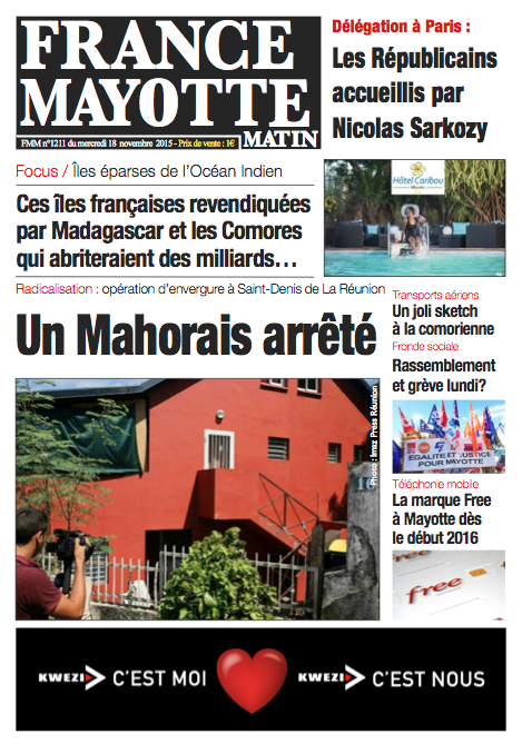 France Mayotte Mercredi 18 novembre 2015