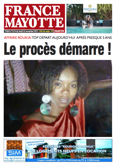 France Mayotte Lundi 23 novembre 2015