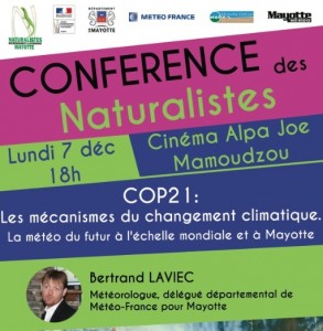 Objectif COP 21 : 3ème conférence des Naturalistes animée par Bertrand Laviec