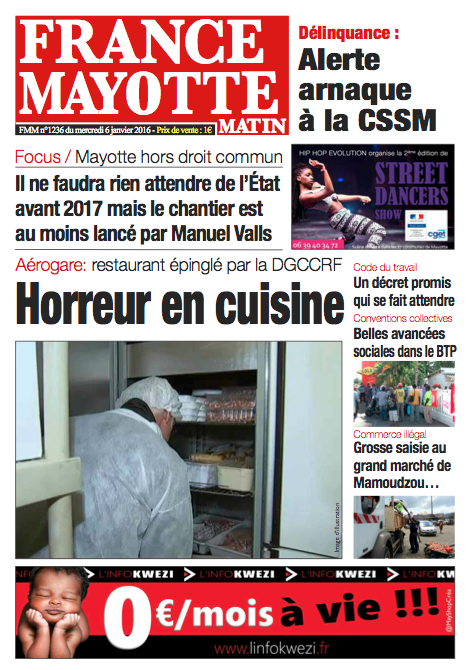 France Mayotte Mercredi 6 janvier 2016