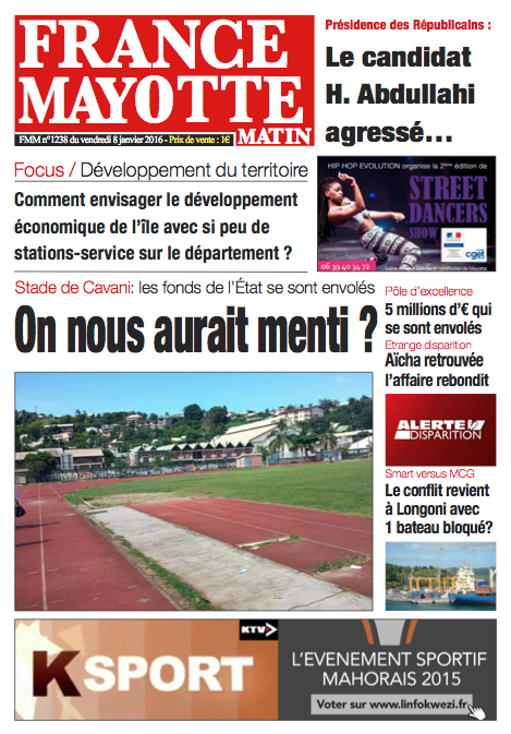 France Mayotte Vendredi 8 janvier 2016