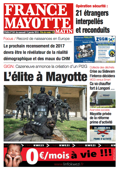 France Mayotte Mercredi 13 janvier 2016