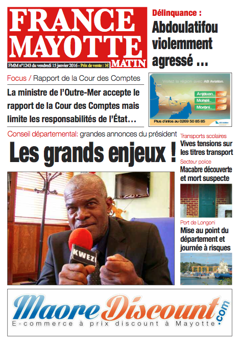 France Mayotte Vendredi 15 janvier 2016