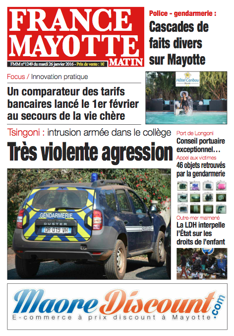 France Mayotte Mardi 26 janvier 2016