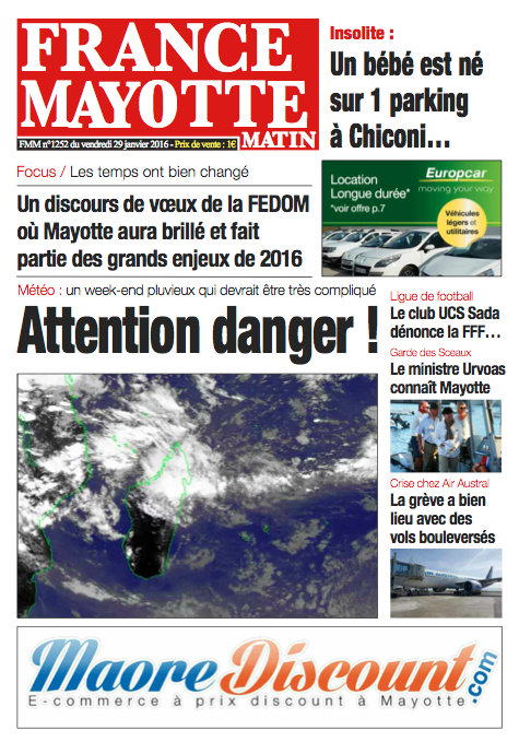 France Mayotte Vendredi 29 janvier 2016
