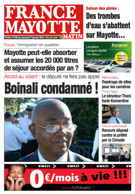 France Mayotte Mercredi 27 janvier 2016