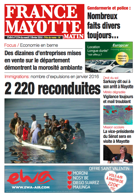 France Mayotte Mardi 2 février 2016