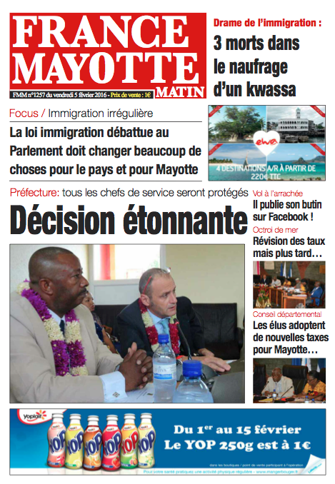 France Mayotte Vendredi 5 février 2016