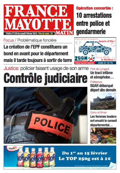 France Mayotte Mardi 9 février 2016