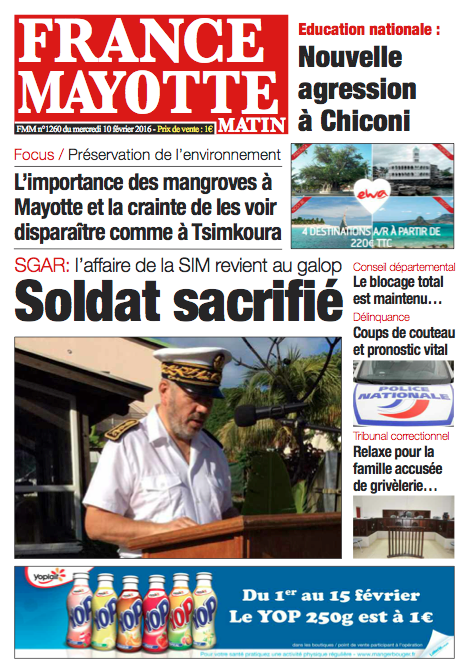 France Mayotte Mercredi 10 février 2016