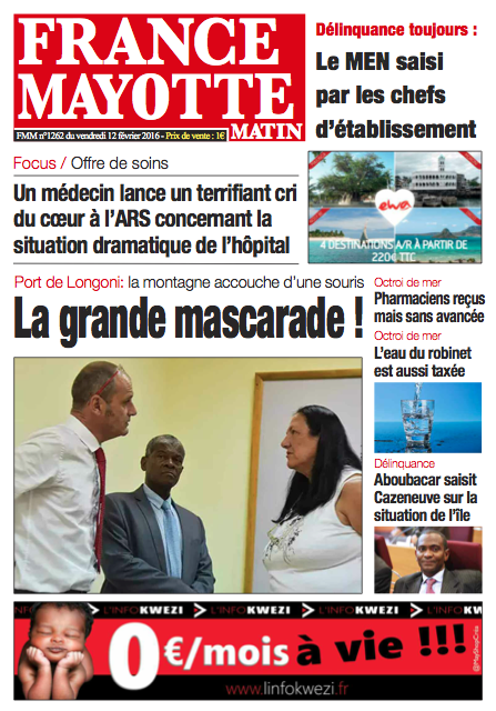 France Mayotte Vendredi 12 février 2016