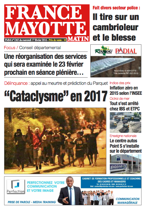 France Mayotte Mercredi 17 février 2016