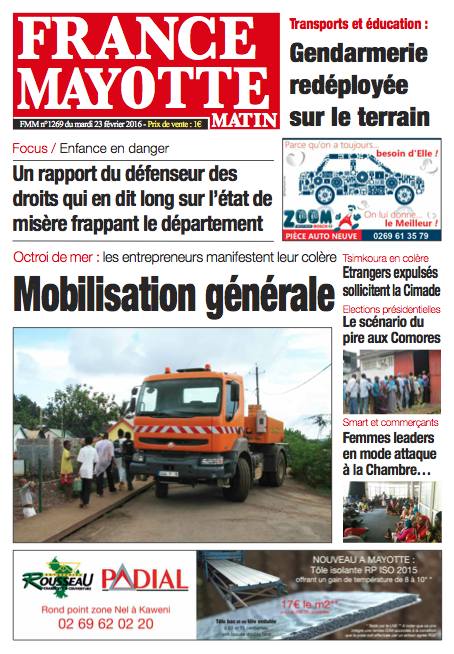 France Mayotte Mercredi 24 février 2016