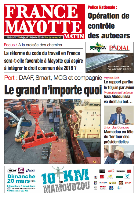 France Mayotte Jeudi 25 février 2016