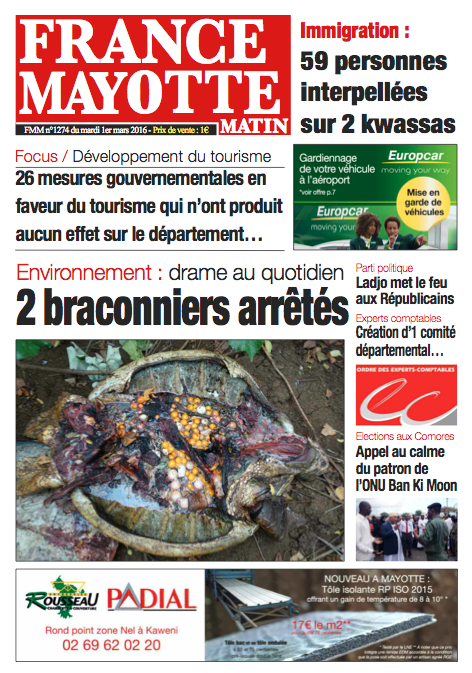 France Mayotte Mardi 1er mars 2016
