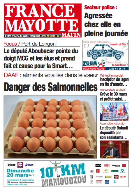 France Mayotte Lundi 7 mars 2016