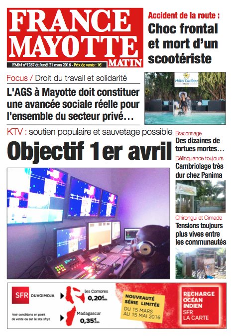 France Mayotte Lundi 21 mars 2016