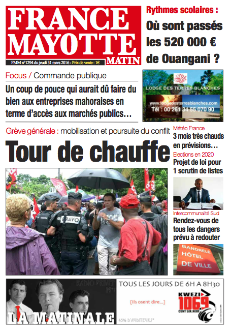France Mayotte Jeudi 31 mars 2016