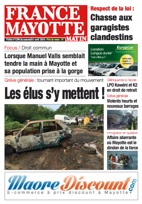 France Mayotte Mercredi 6 avril 2016