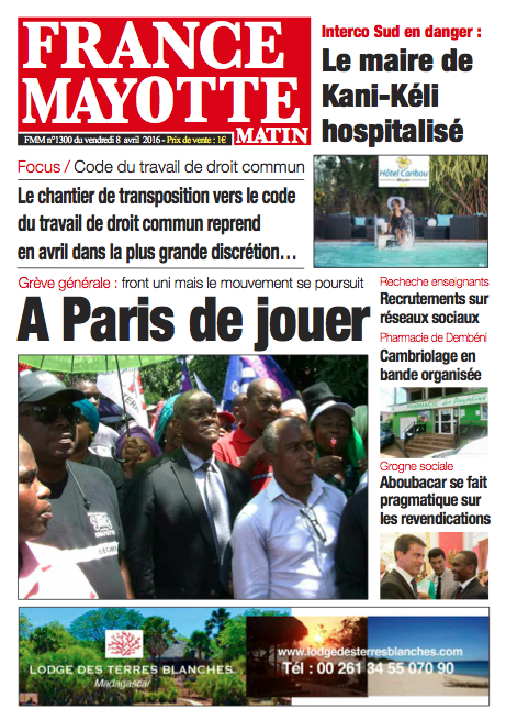 France Mayotte Vendredi 8 avril 2016