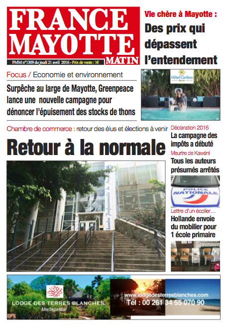 France Mayotte Jeudi 21 avril 2016