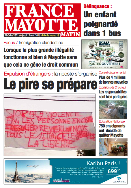 France Mayotte Jeudi 12 mai 2016
