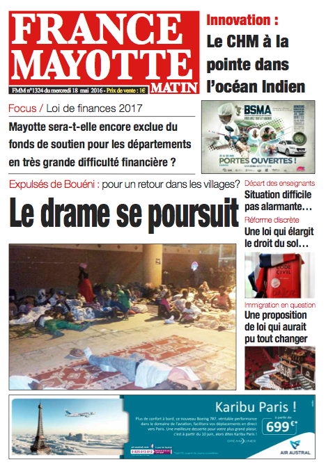 France Mayotte Mercredi 18 mai 2016