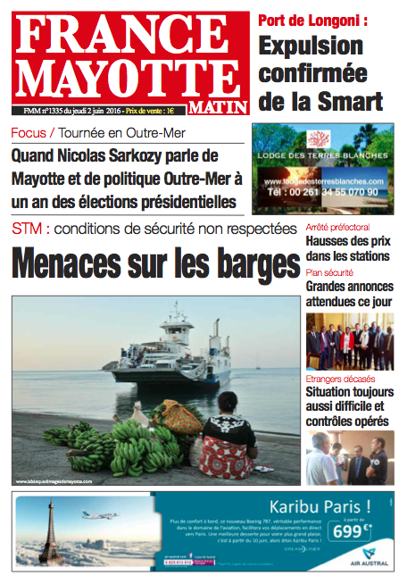 France Mayotte Jeudi 2 juin 2016