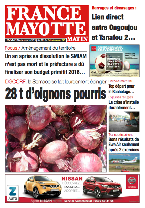 France Mayotte Mercredi 15 juin 2016