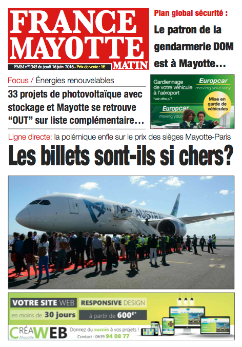 France Mayotte Jeudi 16 juin 2016