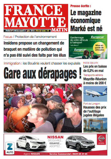 France Mayotte Mardi 21 juin 2016