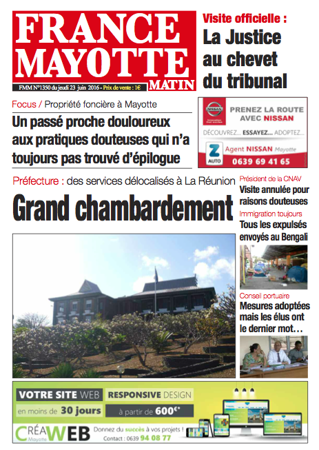 France Mayotte Jeudi 23 juin 2016